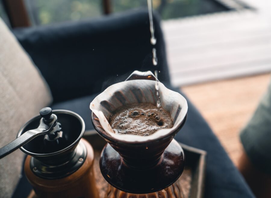 Coffee, coffee making and drip coffee in house